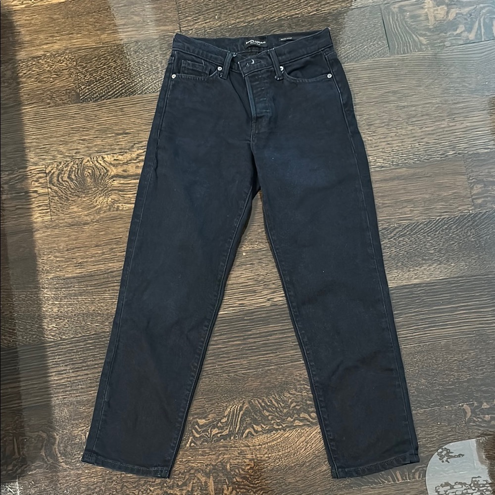 Banana republic high rise straight jeans